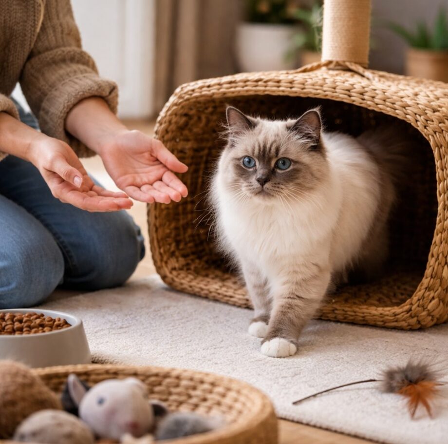 Comment accueillir au mieux un chat sacré de Birmanie